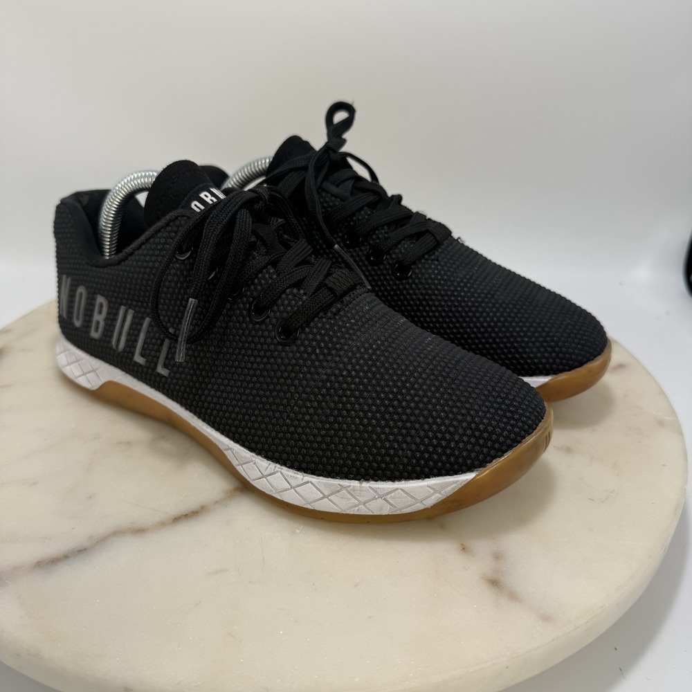 Nobull Outwork Trainers Women's Size 6 Black Gum Strength Training Gym Shoes